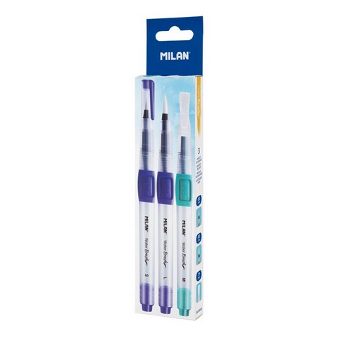 Milan Box 3 Waterbrush with Refillable Deposit