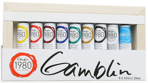 Gamblin 1980 Oil Color Introductory Set of 9