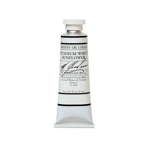 M. Graham Titanium White Sunflower Oil Paint 37mL