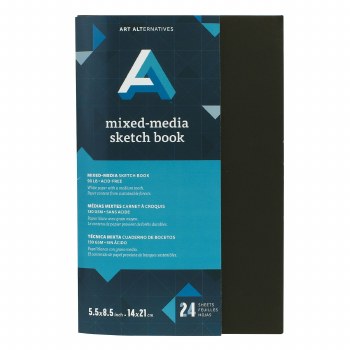 Art Alternatives Mix Media Sketch Book 5.5x8.5, Staple Bound