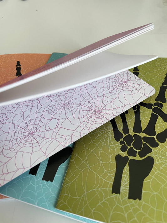 Peace Off Pocket Notebook - Skeleton Hands
