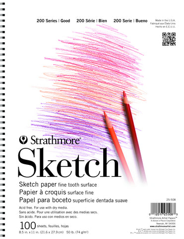 Strathmore 200 Series Art Sketch Tape Top Pad