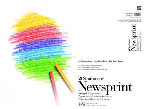 Strathmore Rough Newsprint 200 Series 18x24