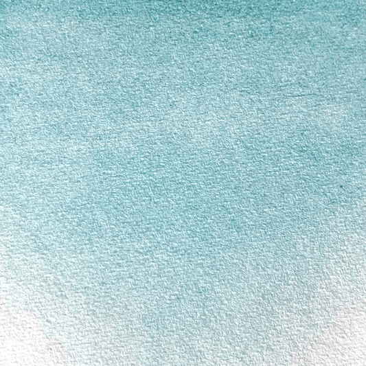 NEW - Handmade watercolor - Blue green Le Lac