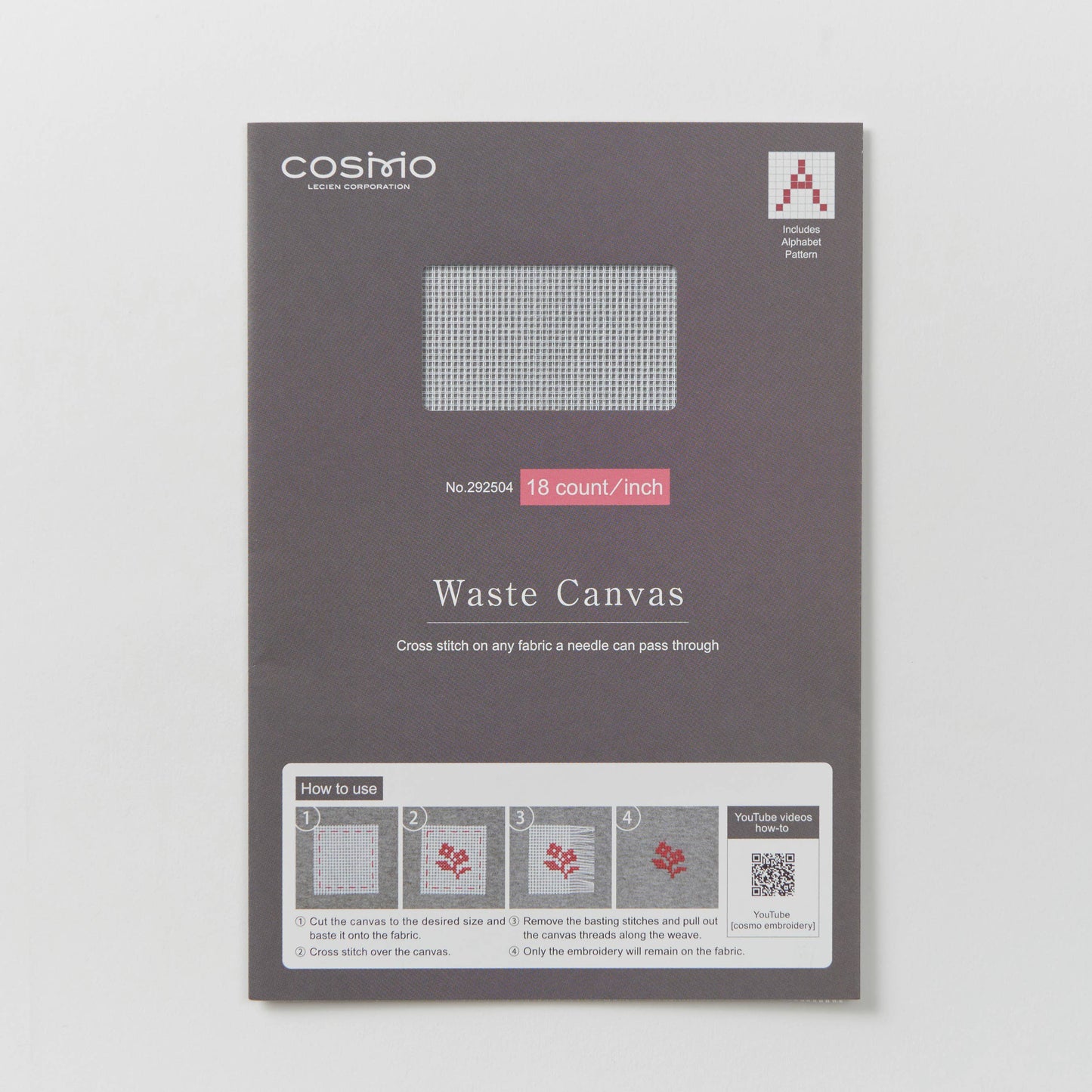 COSMO Embroidery Waste Canvas 18 ct