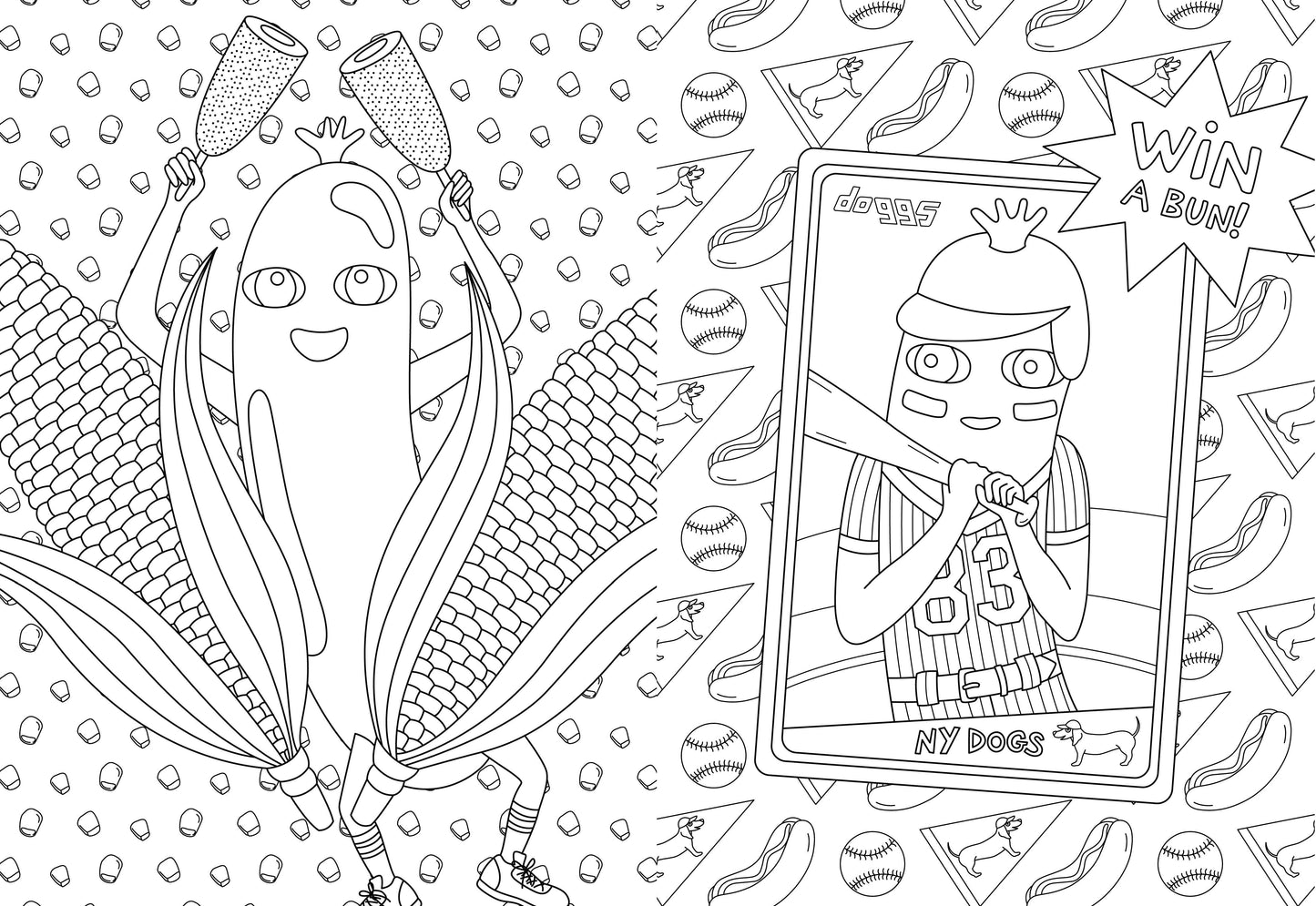 Ultimate Hot Dog Coloring and Activity Book