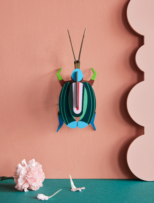 3D Wall Art - Insect - Green Fig Beetle