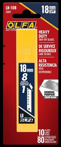 Olfa 18MM Lb 10B Snap Blades 10PK