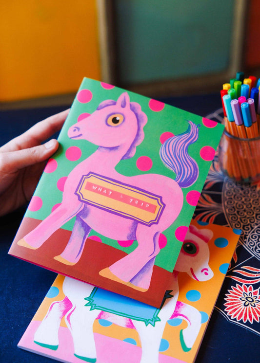 Pink pony notebook
