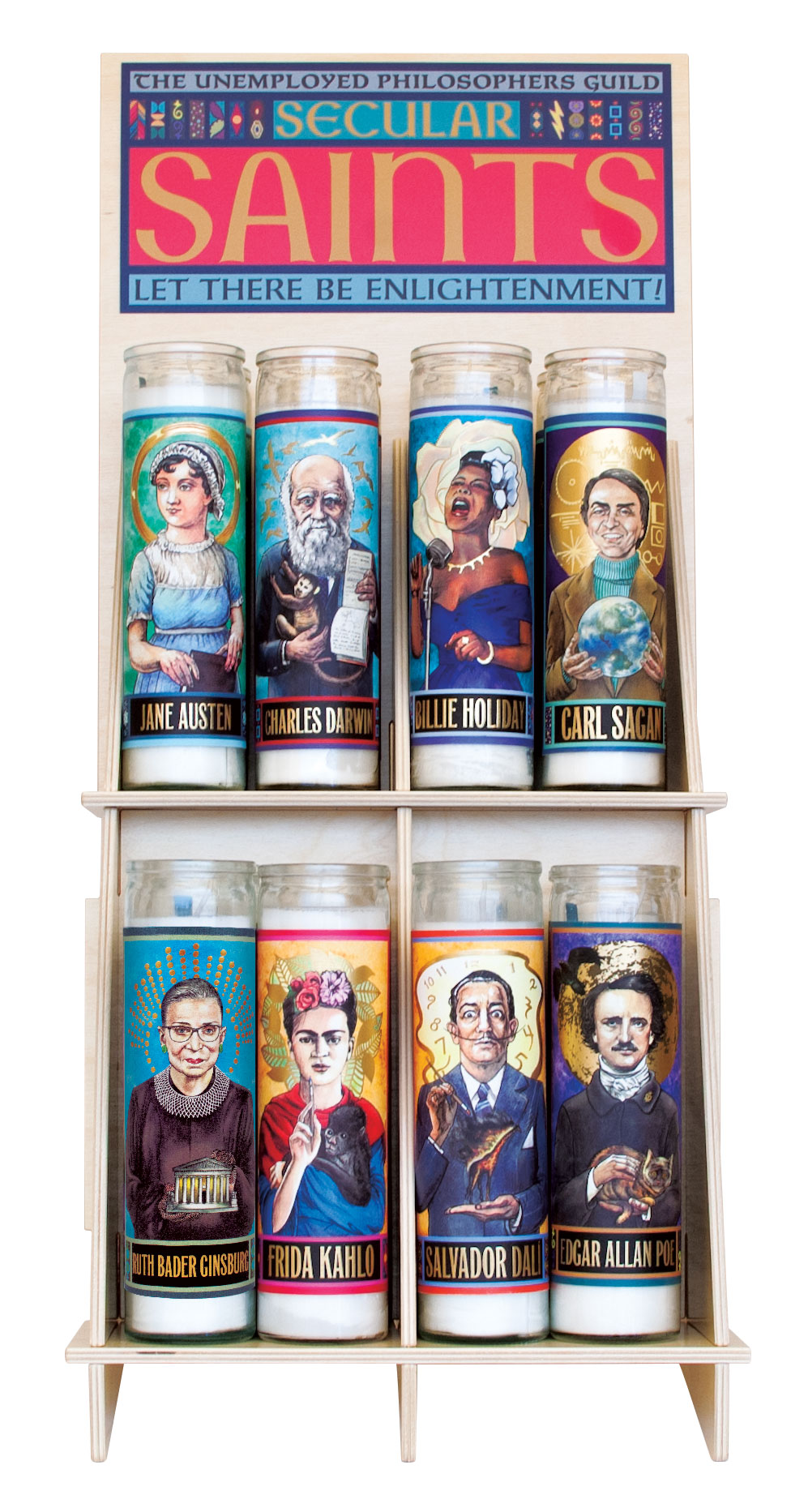 Bob Ross Secular Saint Candle