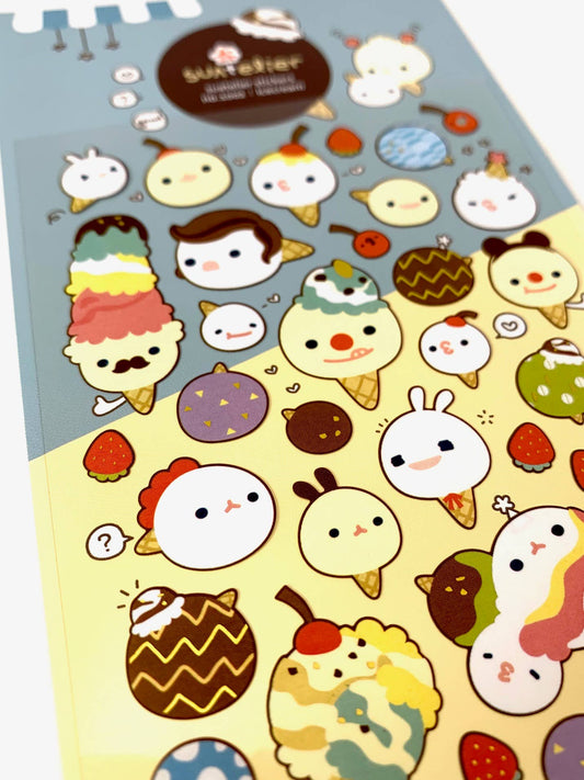 01002 Ice Cream Stickers