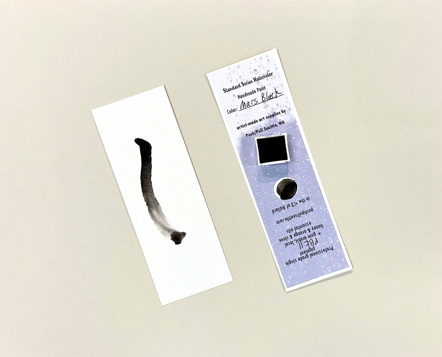 Watercolor Half Pan - Mars Black