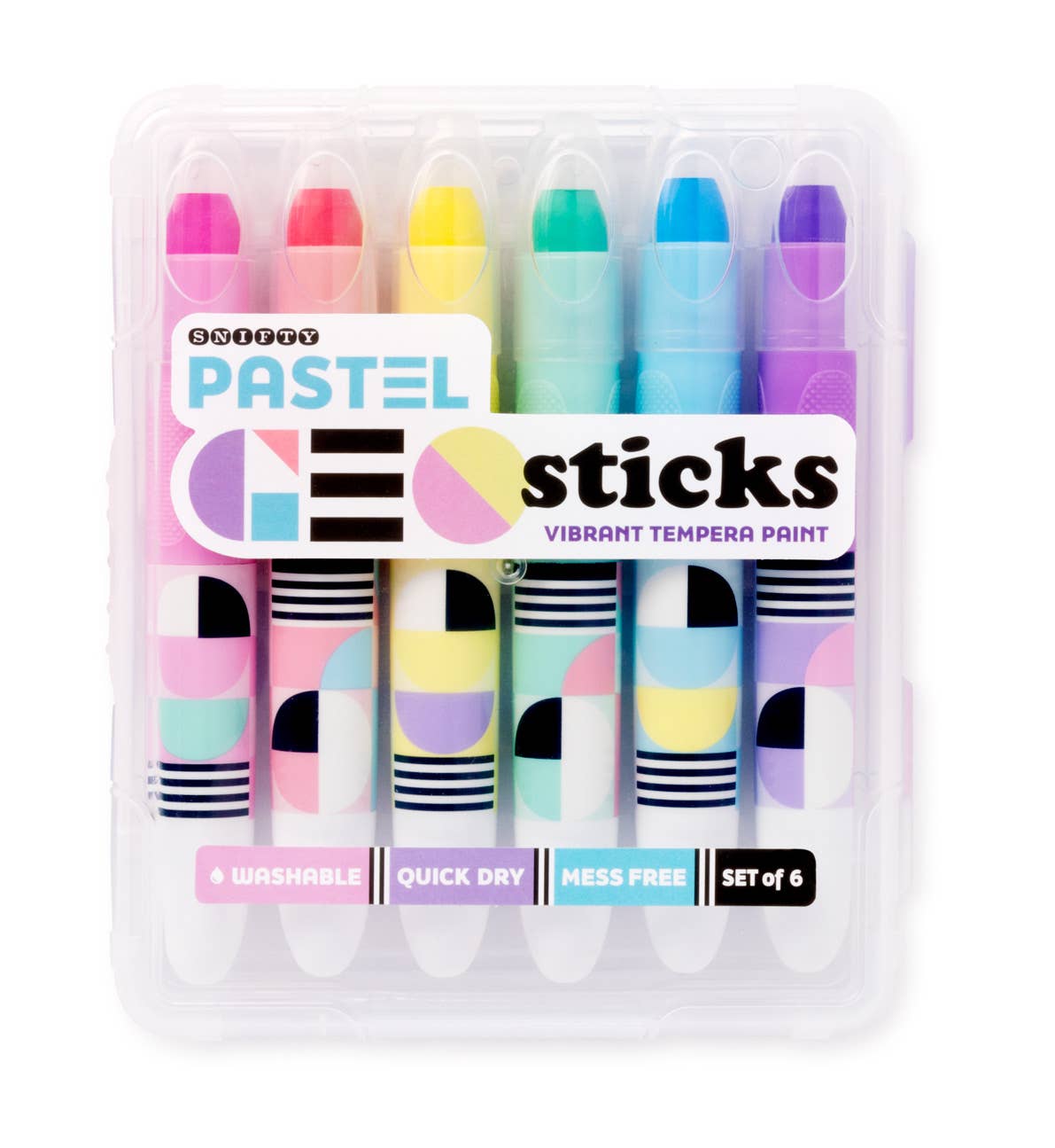 GEO STICKS VIBRANT TEMPERA PAINT STICKS - PASTEL