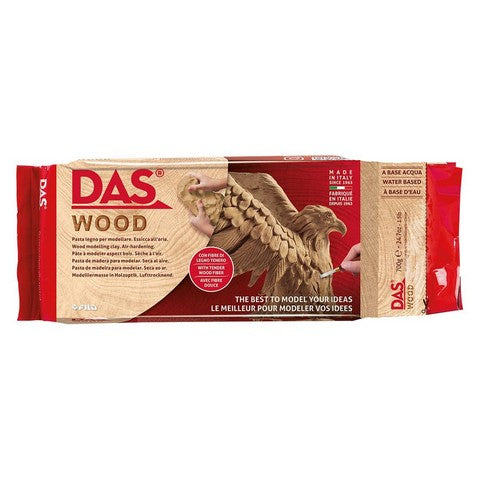DAS Air Hardening Modeling Clay - Wood 1.5LB