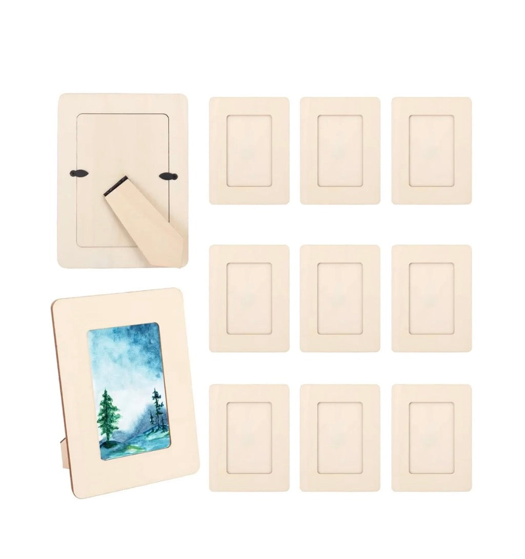 Unfinished Wood Craft Picture Frame