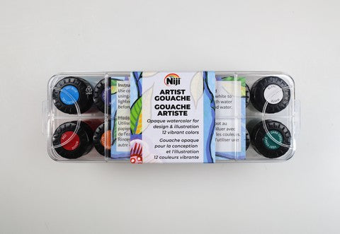 Niji Artist Gouache 12 Color Set