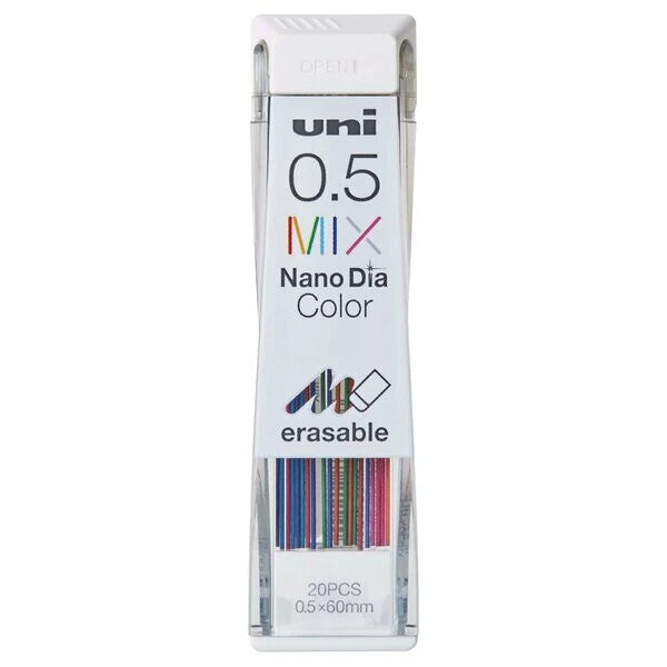 Uni NanoDia Erasable Mixed Color Lead 0.5mm