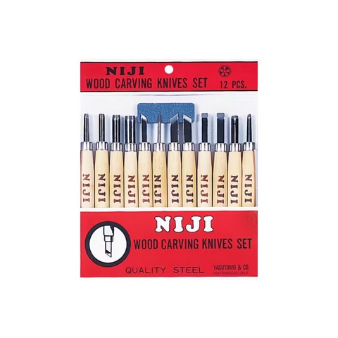 Niji Wood Carving Knives 12 Piece Set