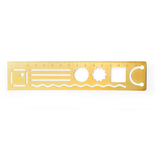 3 in 1 Metal Ruler
