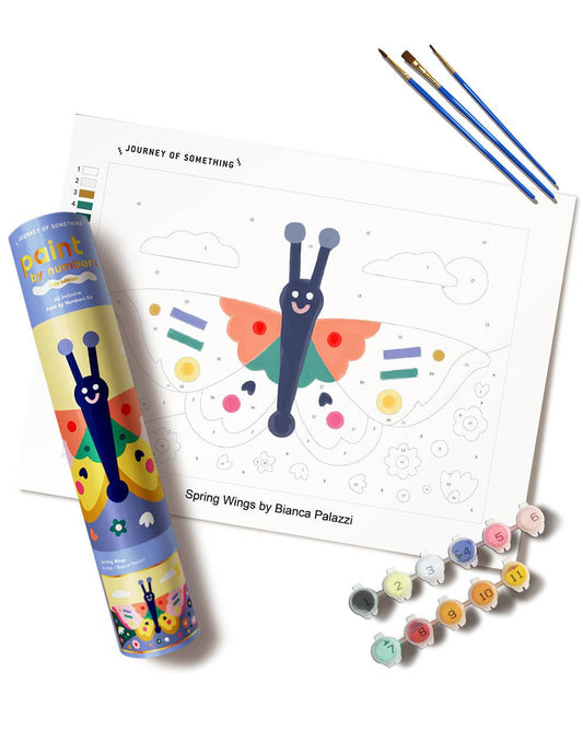 Paint by Numbers Kit & Canvas for Kids - Spring Wings