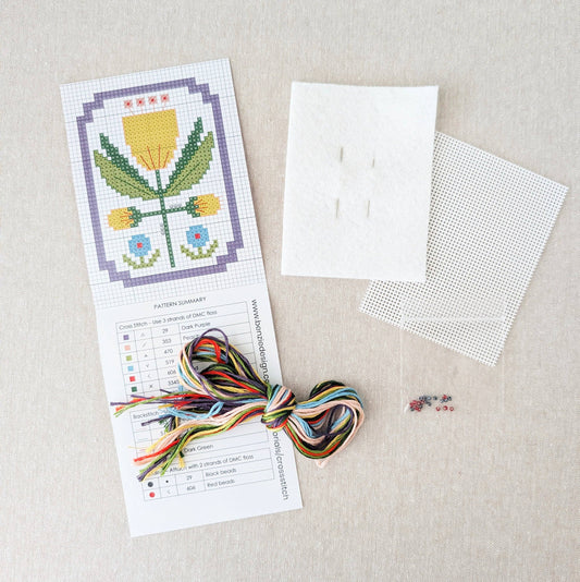 Framed Florals Tulip Cross Stitch Kit