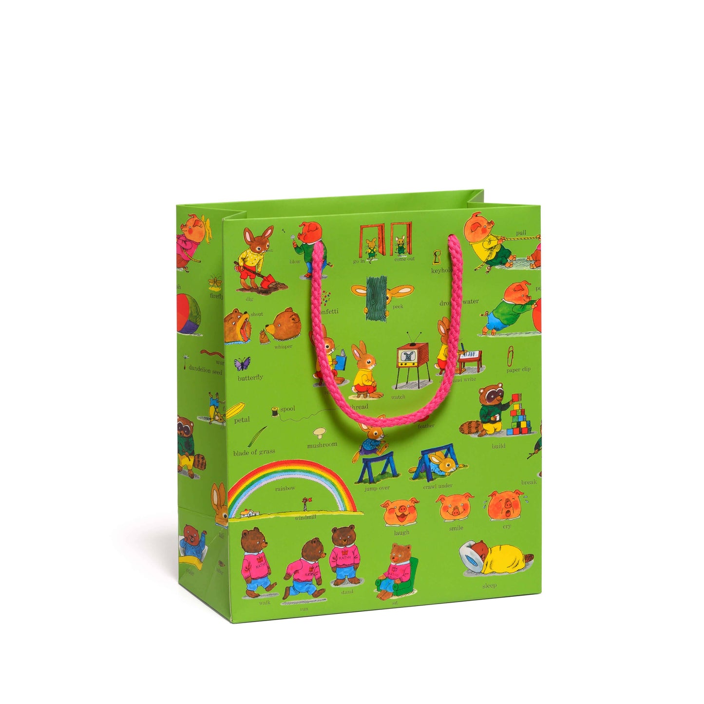 Richard Scarry Busytown Best Words medium gift bag
