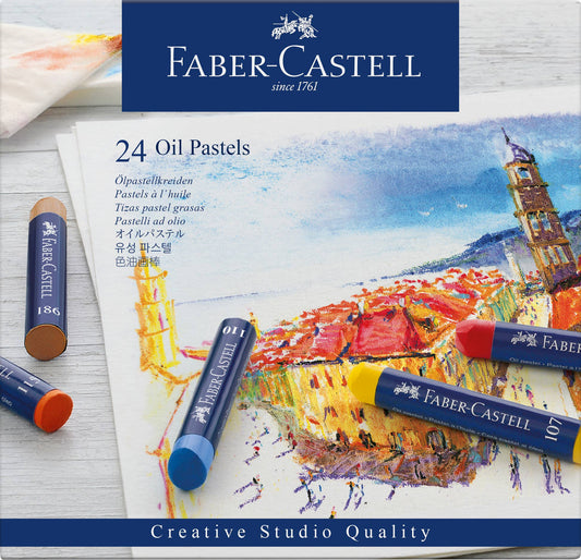Artist's Oil Pastels, Set of 24 Sticks