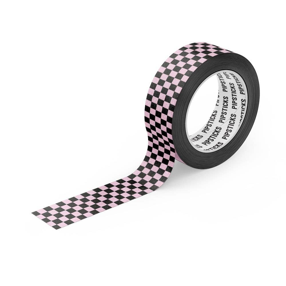 Pink Up The Check Washi Tape