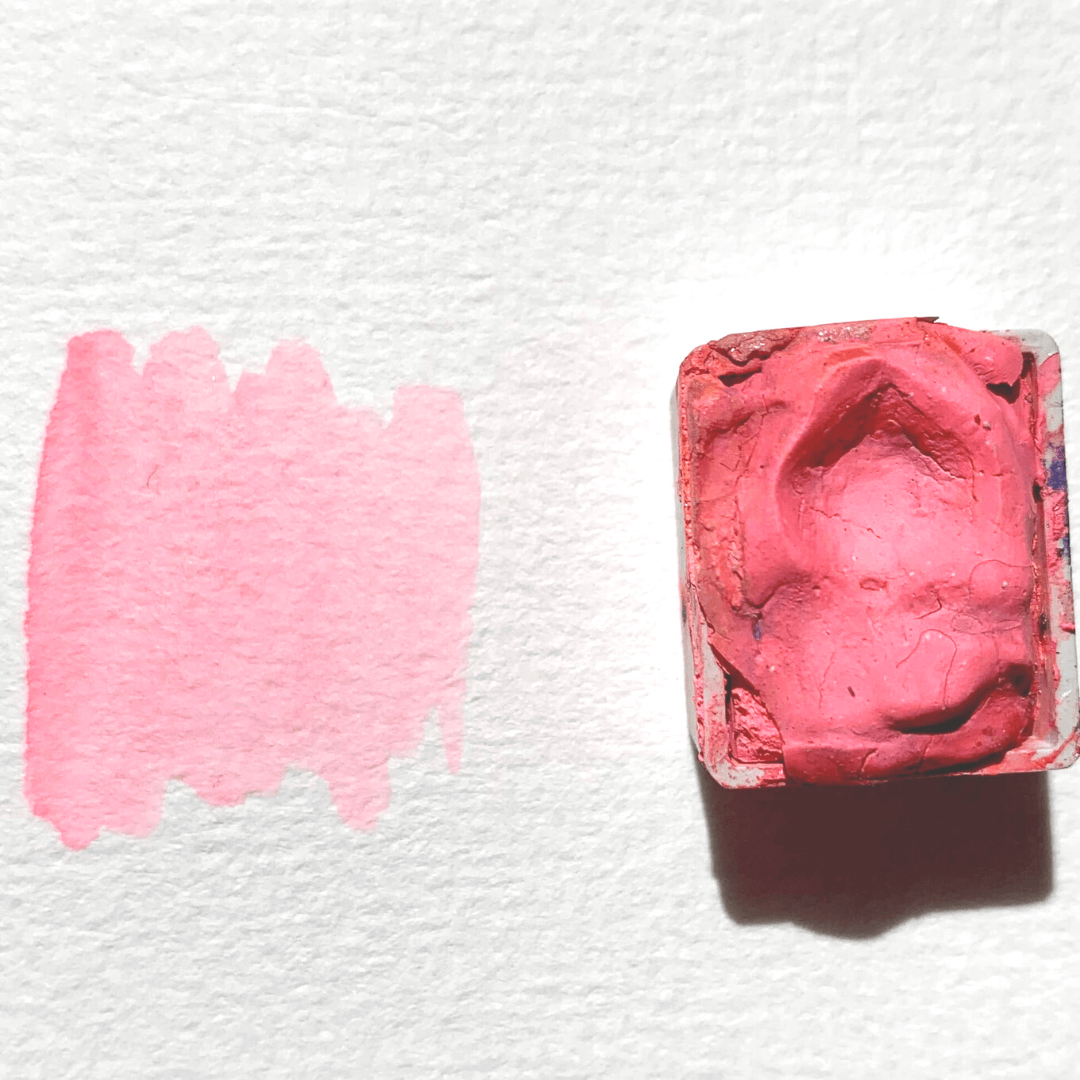 Fluo handmade watercolor - Rose Bubble Gum