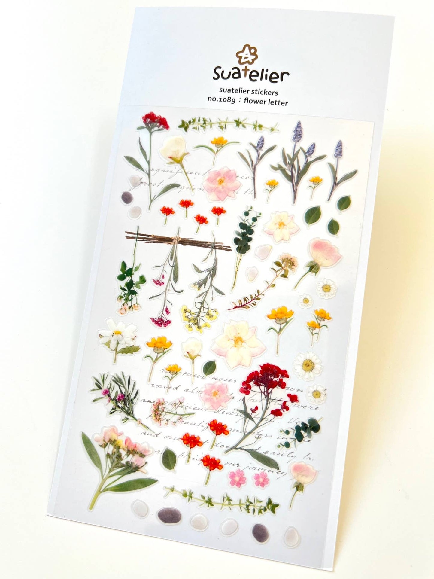 01089 FLOWER LETTER STICKERS