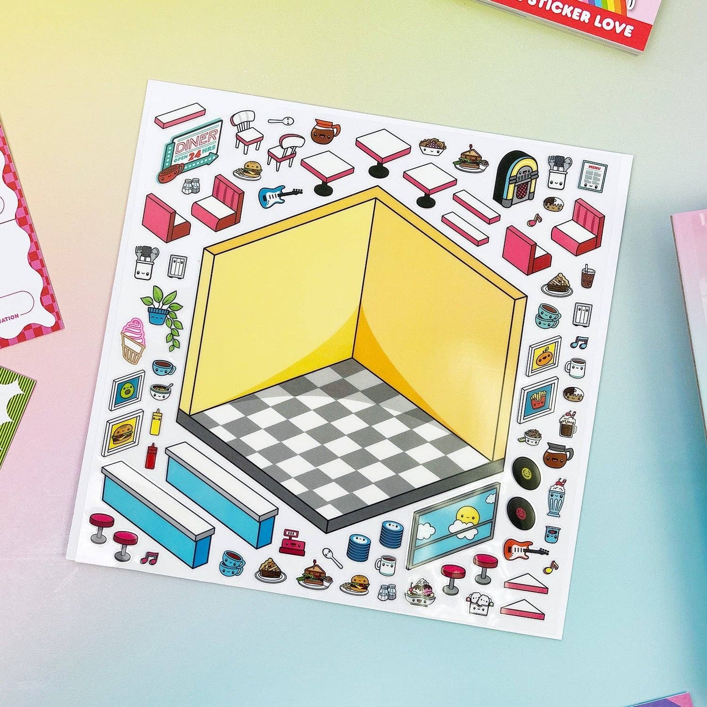 Floats & Fries Isometric Stickers