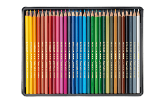 Set of 30 Permanent Pencils SWISSCOLOR in Metal Box