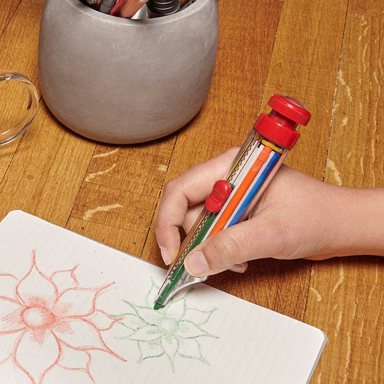 8 Color Crayon Pen