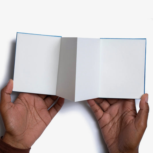 Indigo "Aizome" Hand-Dyed Journal, Danzome