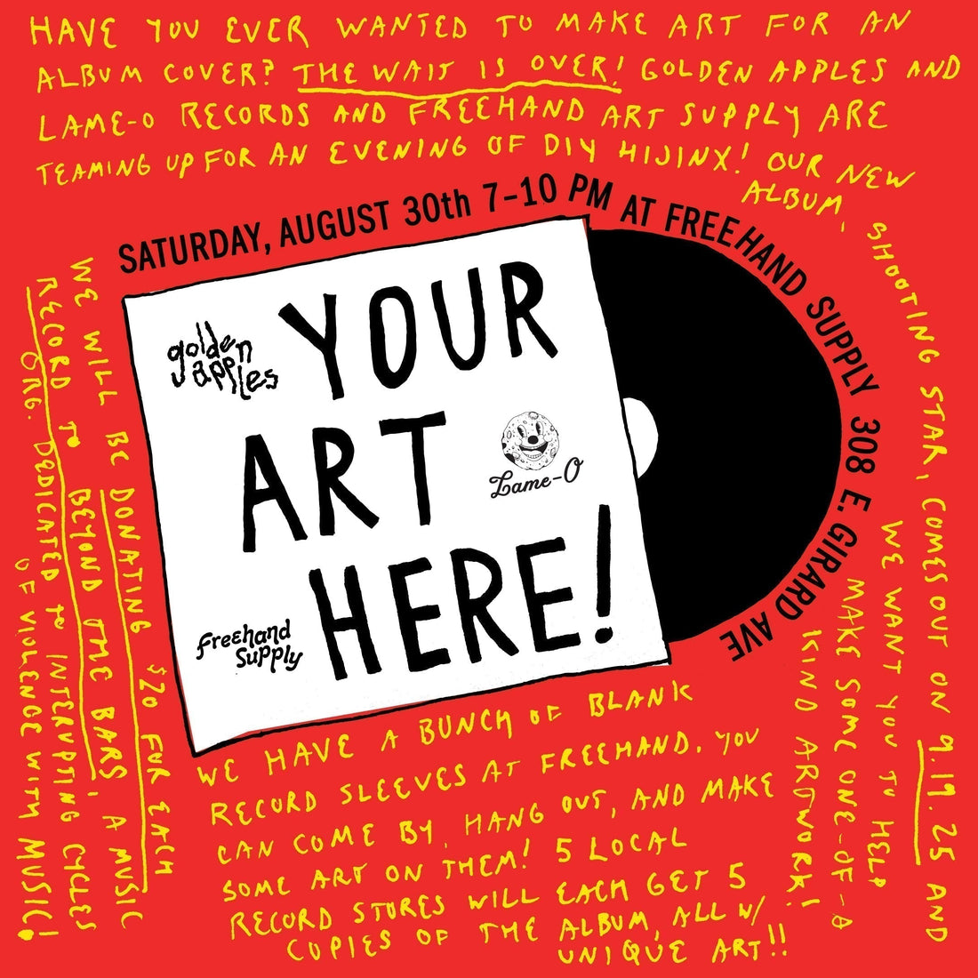 Golden Apples Album Art Making Event