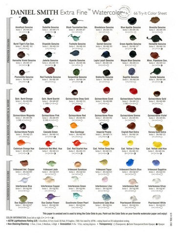 Daniel Smith Watercolor 66 Color Dot-Card
