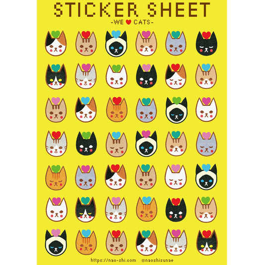 【Sticker Sheet】We love cats