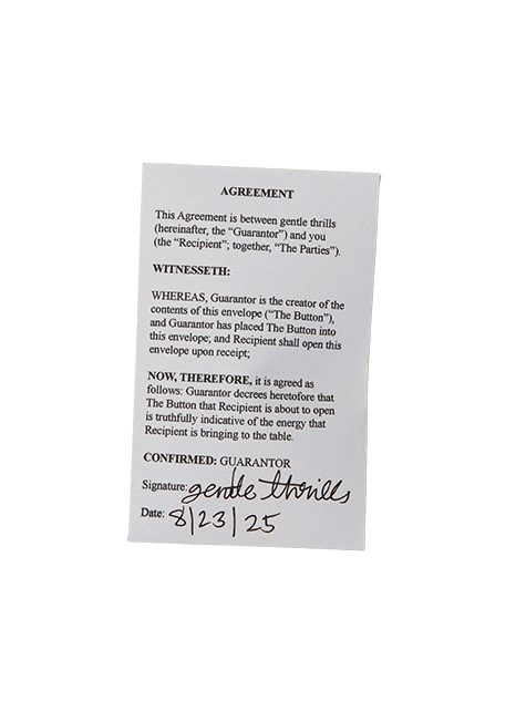 Legally-binding surprise button by Gentle Rhrills