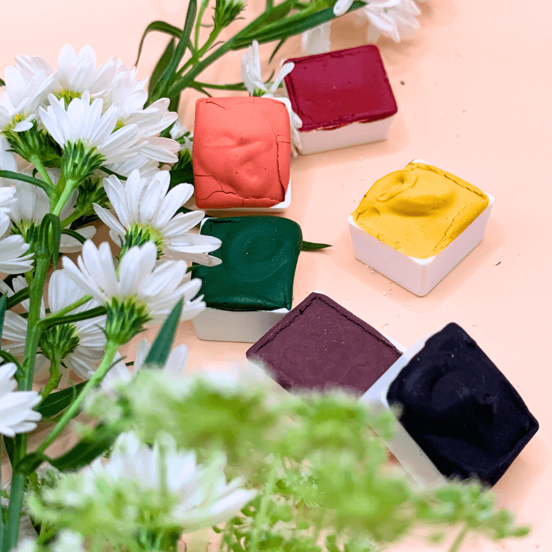 NEW - Handmade Watercolor - Silent Fields Green