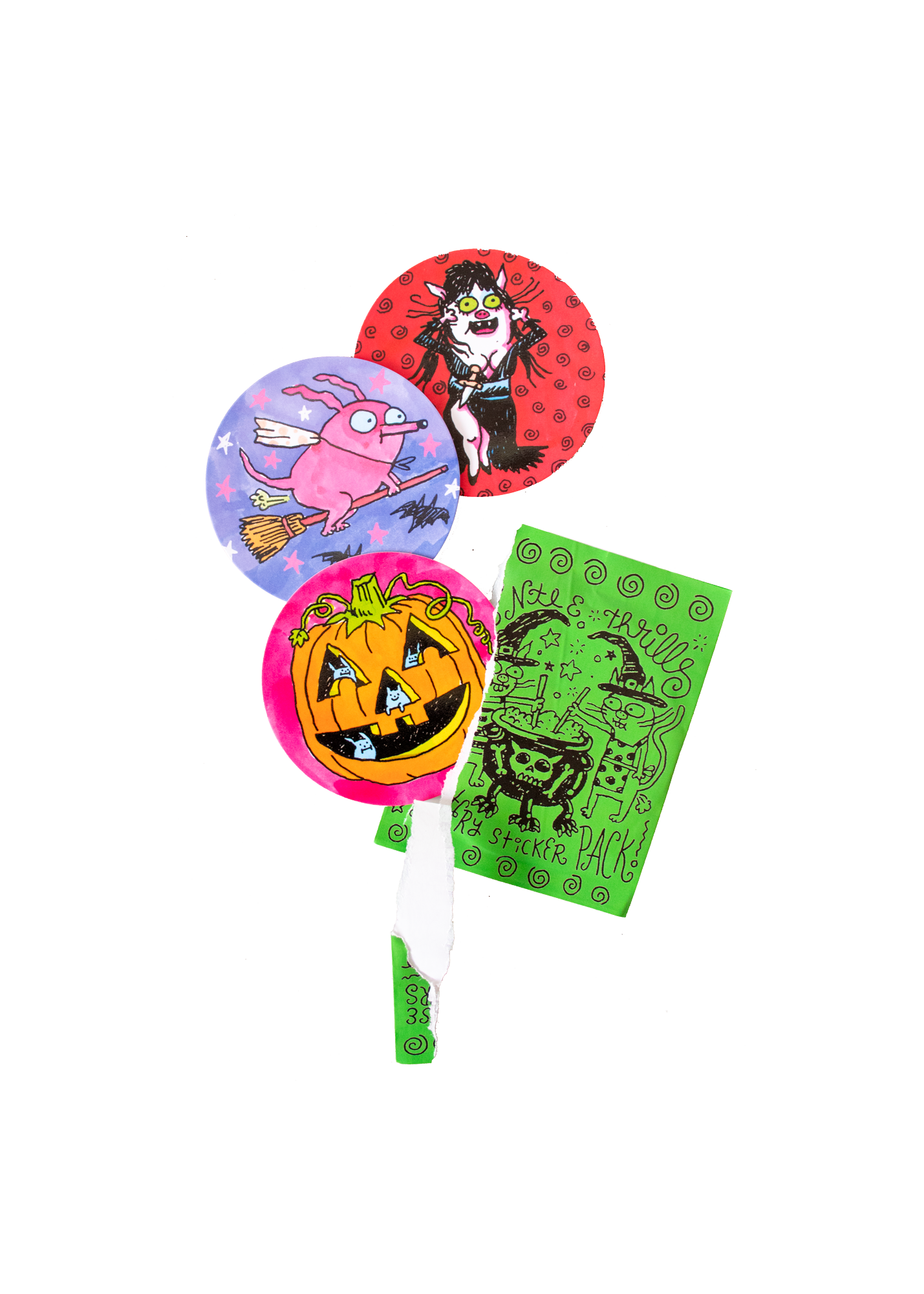 Mystery halloween sticker pack