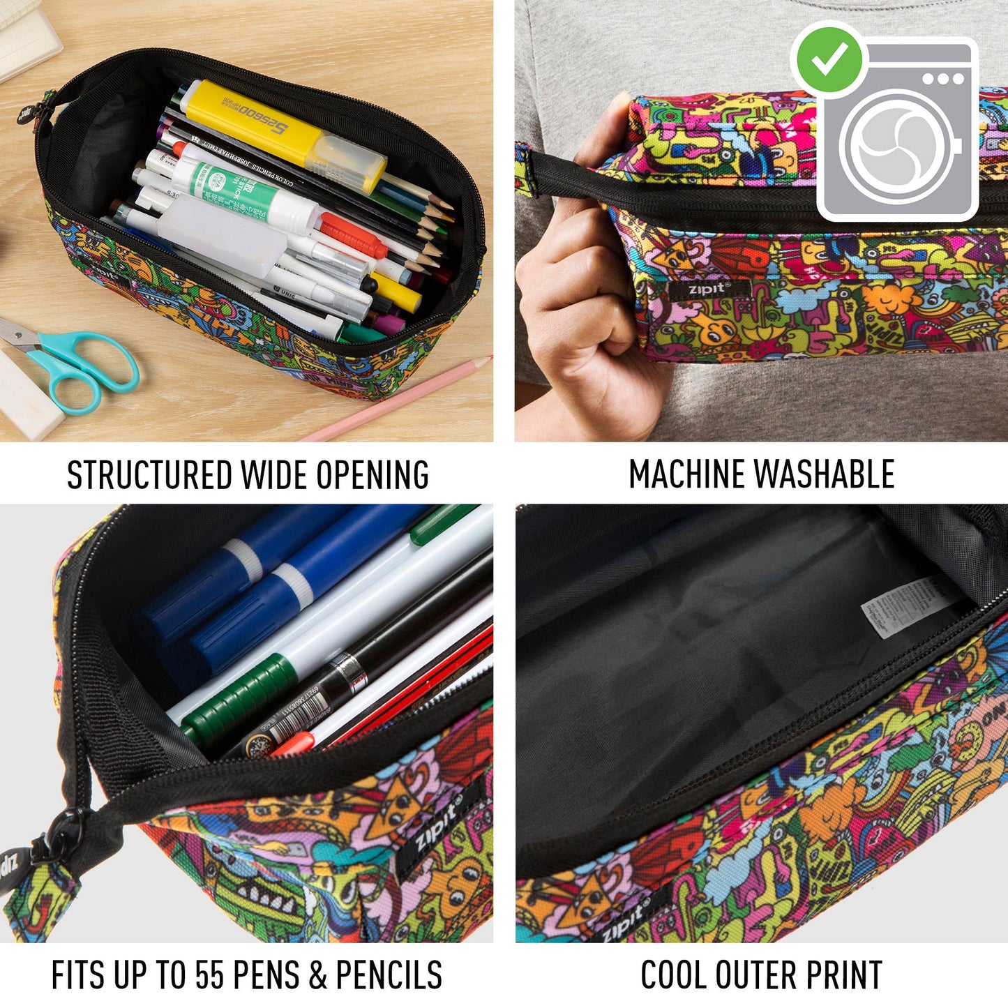 ZIPIT Lenny Pencil Case