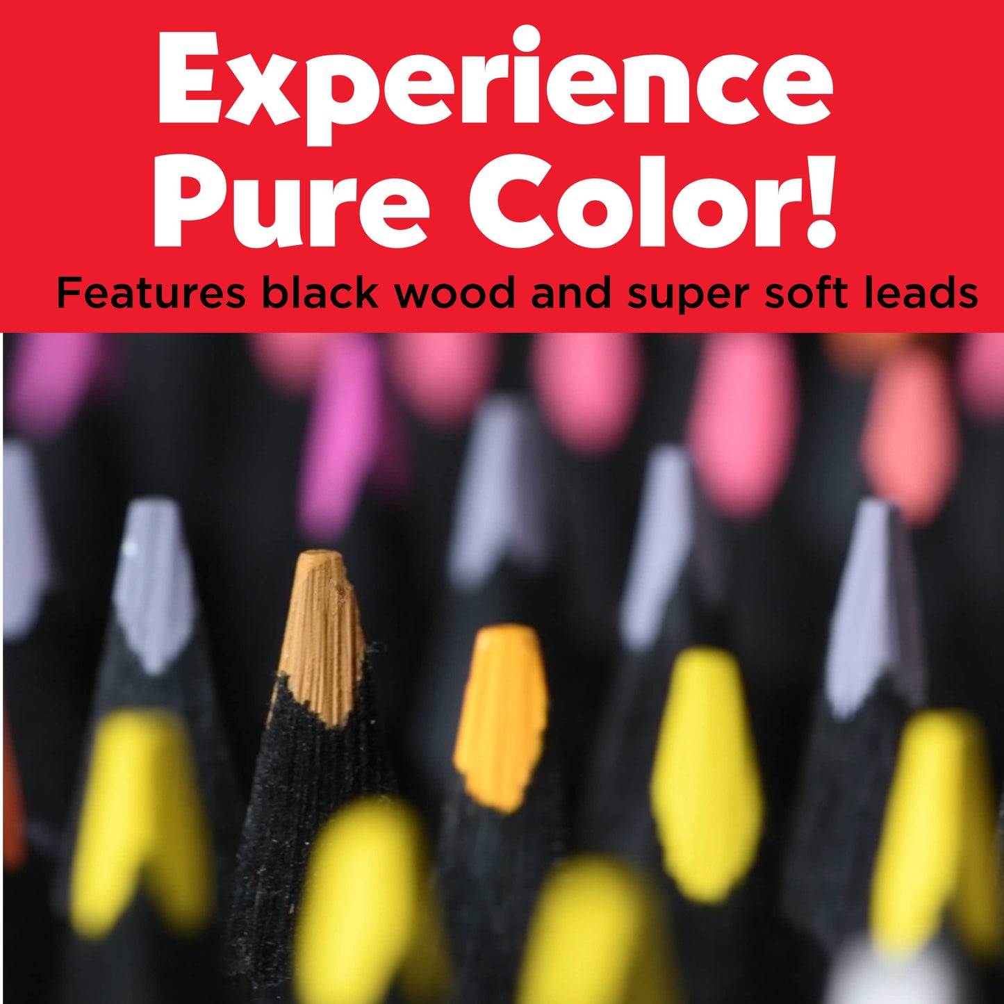Super Soft Black Edition Colored Pencils, Box of 24