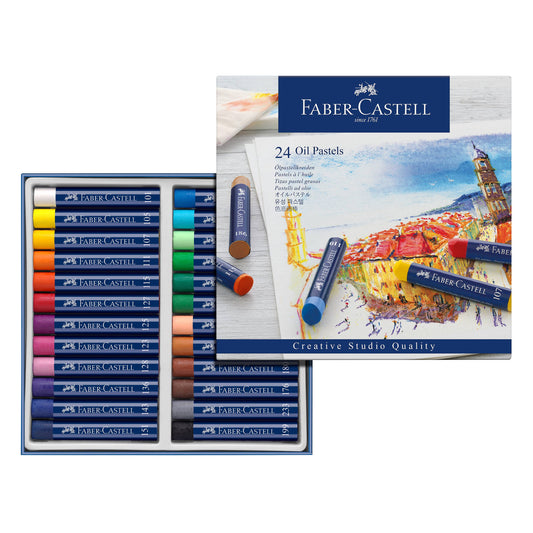Artist's Oil Pastels, Set of 24 Sticks