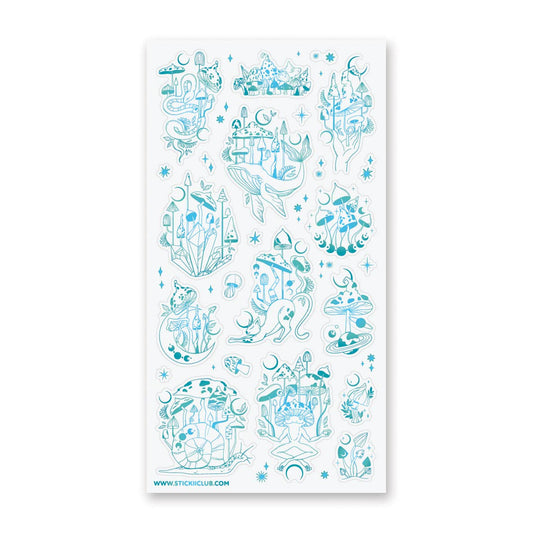Mystical Mushroom Forest Sticker Sheet