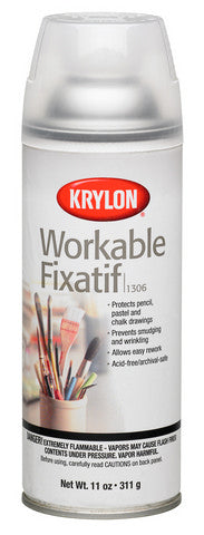 Krylon Workable Spray Fixative - Acid Free 11oz