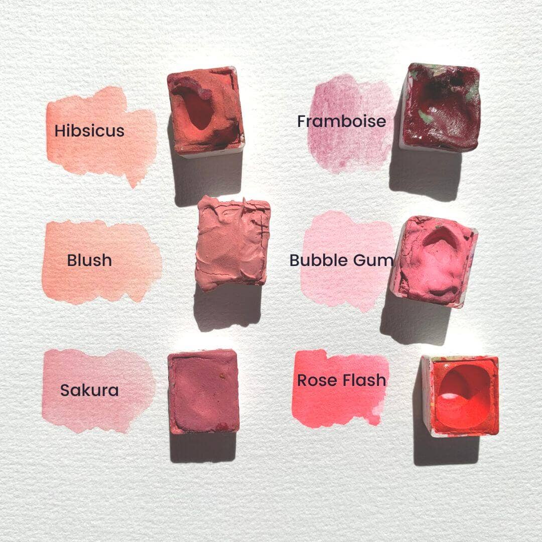 Handmade watercolor - Rose Blush