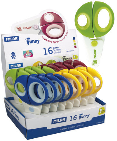 Milan Funny Scissors Plastic Blades Blunt Tip