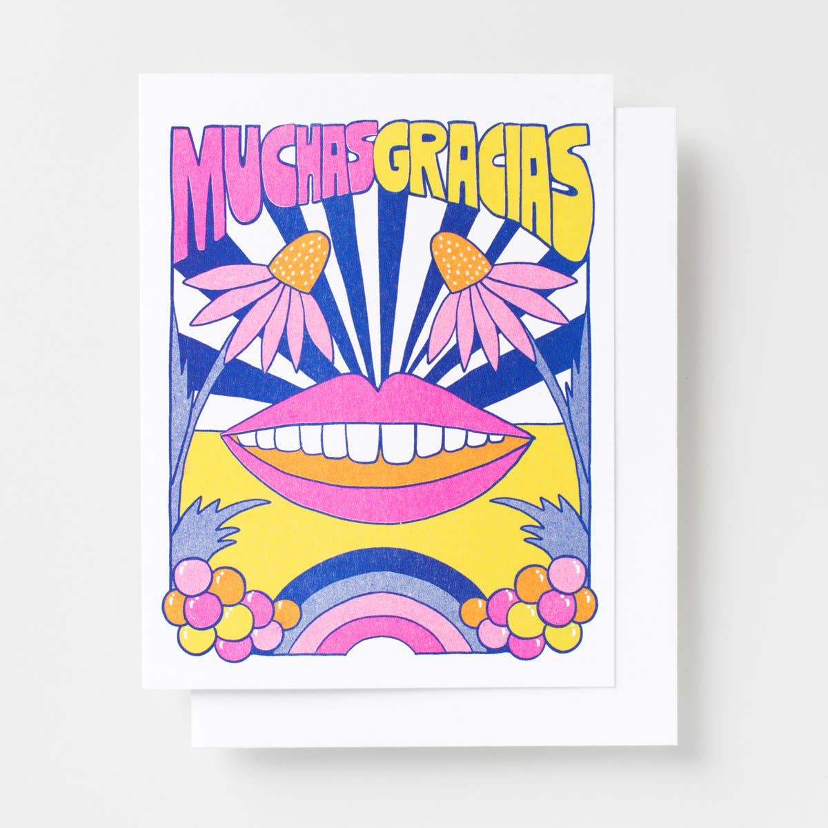 Muchas Gracias Risograph Card