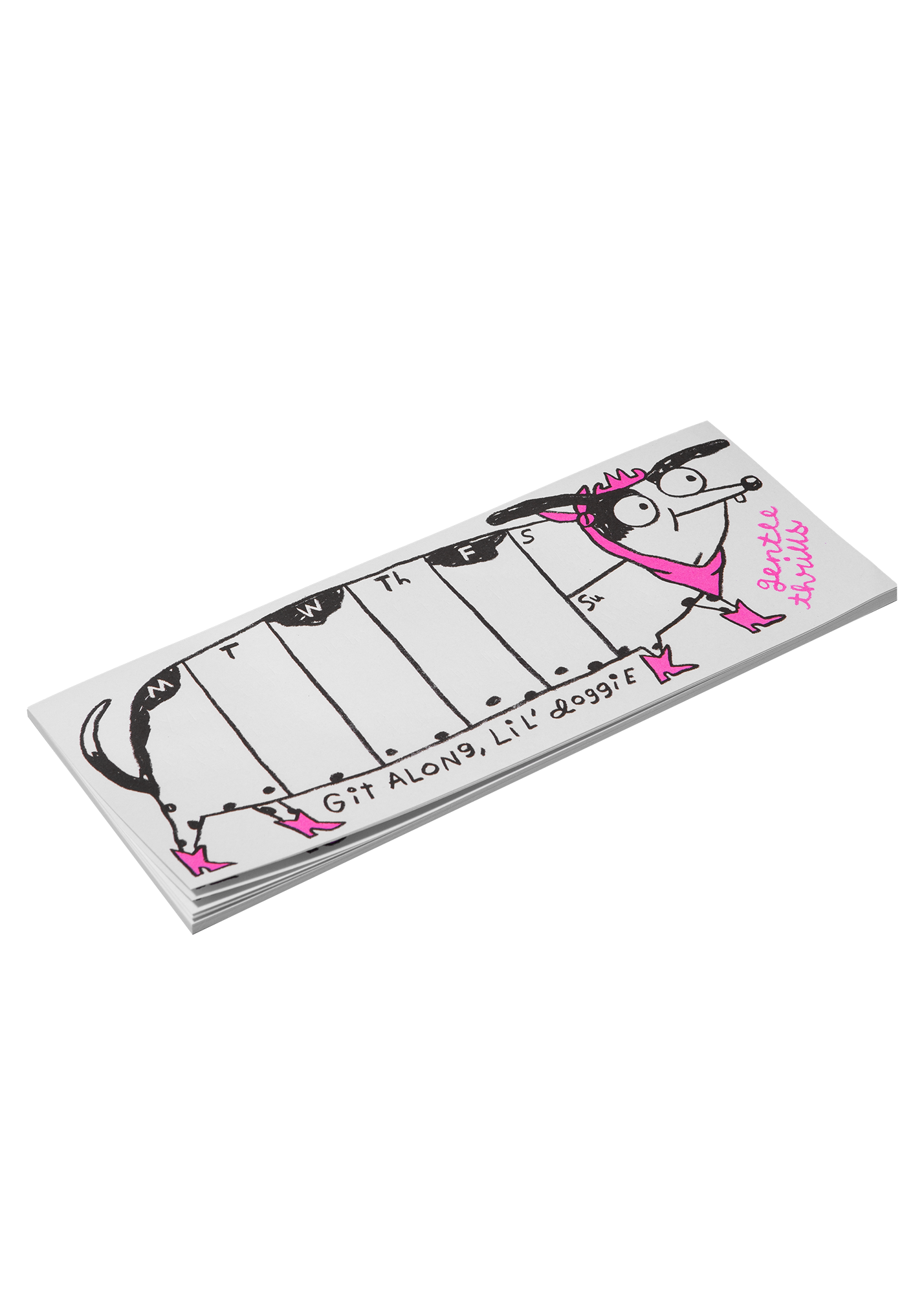 Git along doggie weekly desk pad