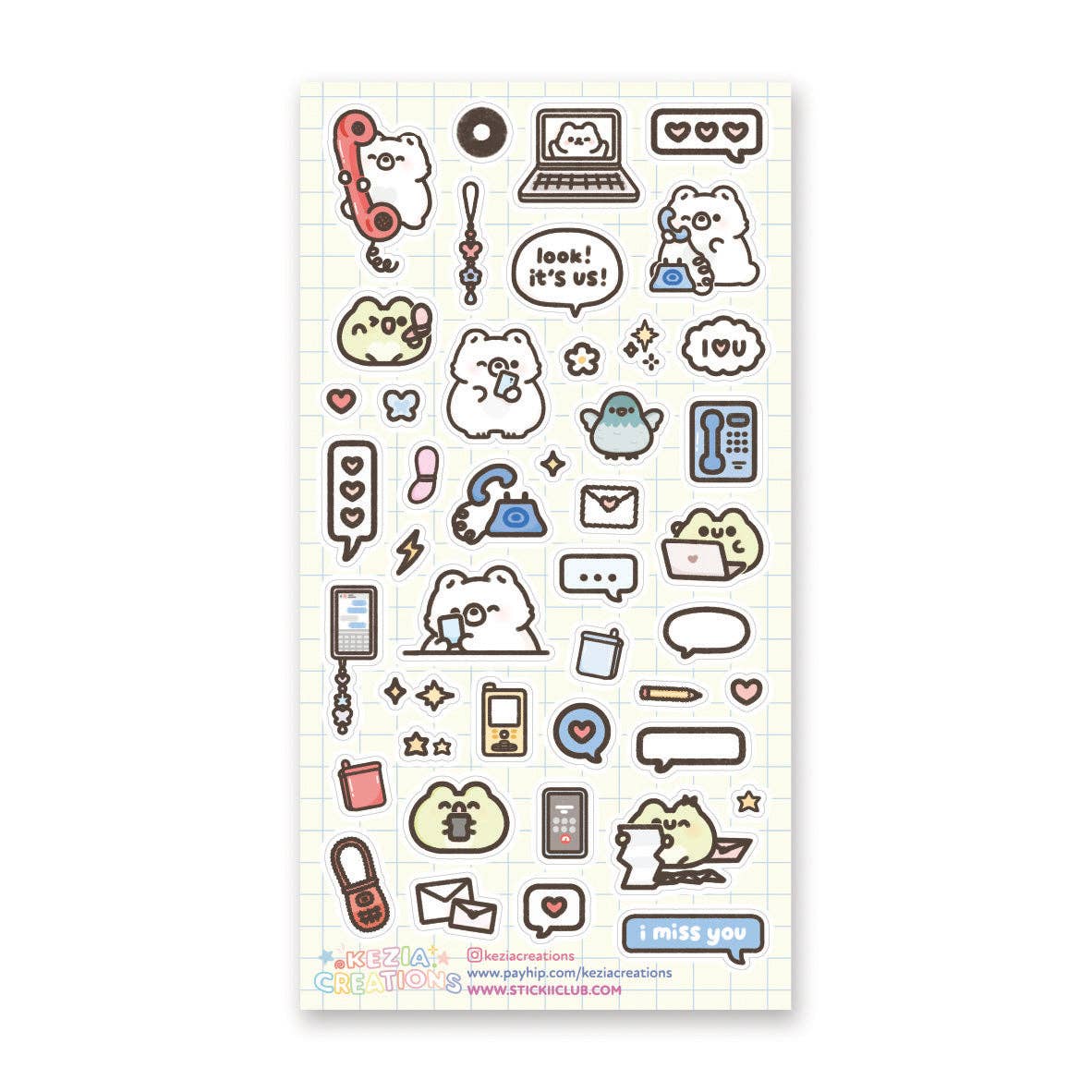 Call Me! Sticker Sheet